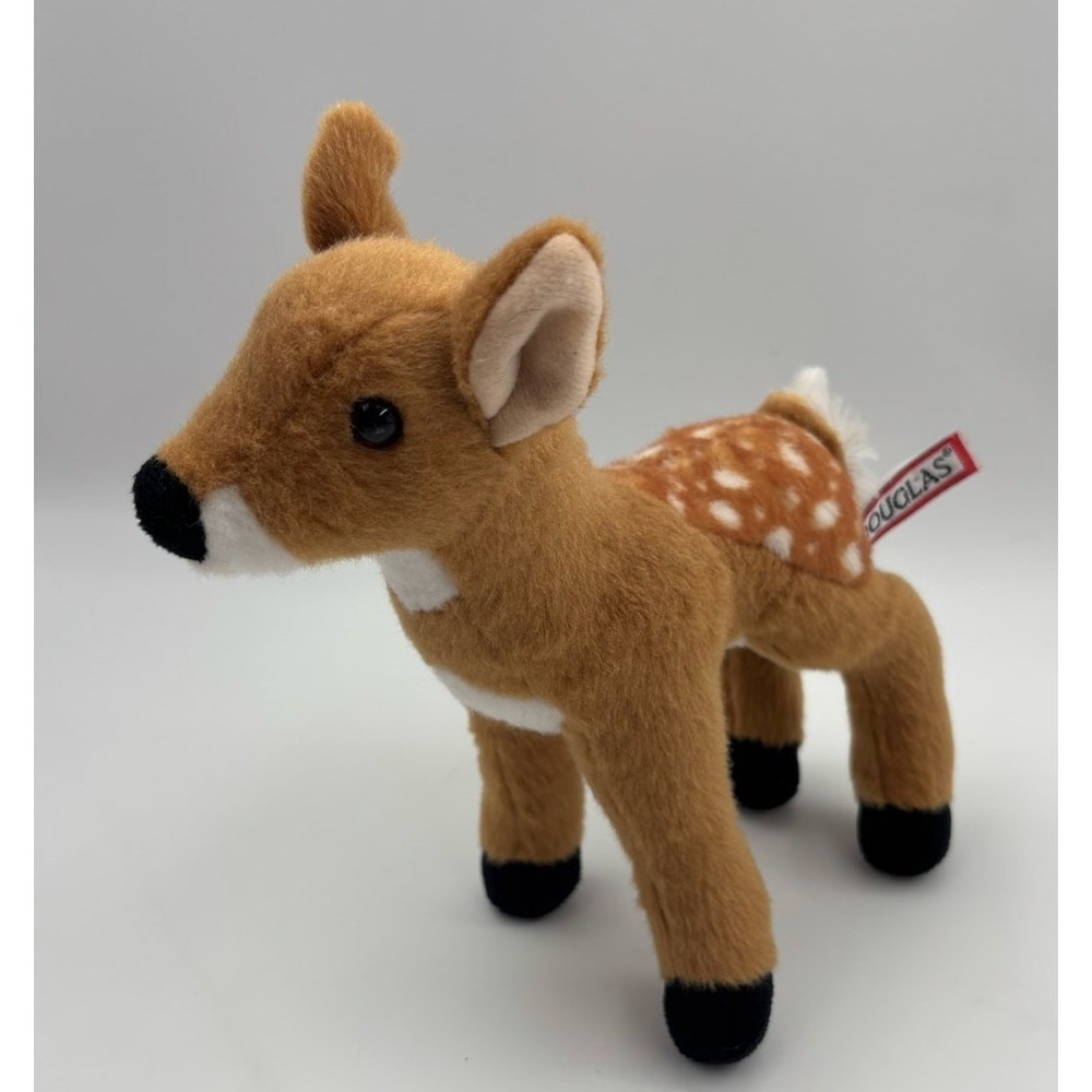 Douglas Cuddle Toy Delila Fawn Baby Deer 10" Stuffed‎ Plush Animal